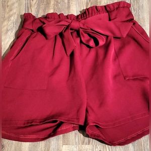 Steer High Waisted Shorts w/Tie